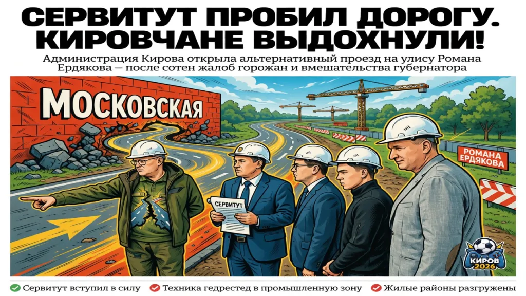 Сервитут пробил дорогу. Кировчане выдохнули!